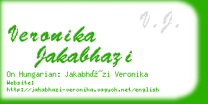 veronika jakabhazi business card